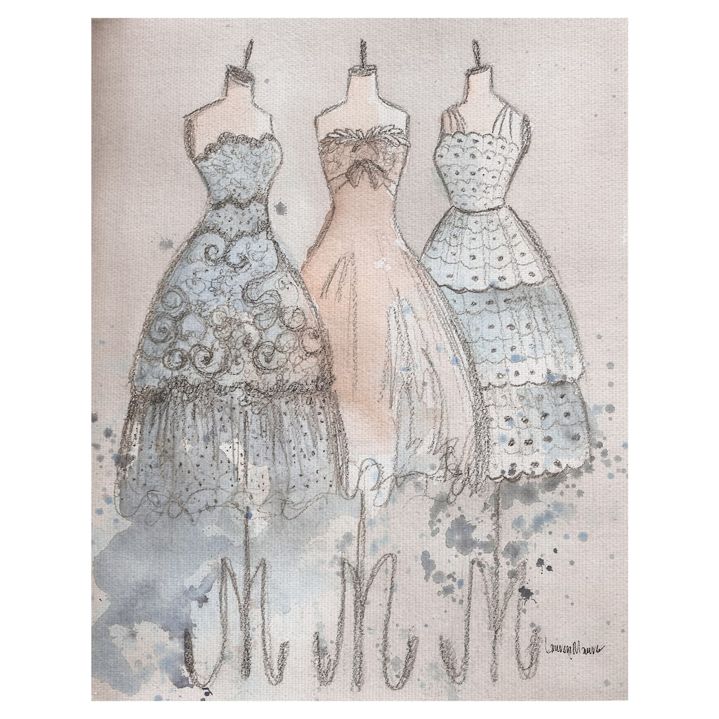 Scallop Lace by Lauren Maurer Canvas Art Print