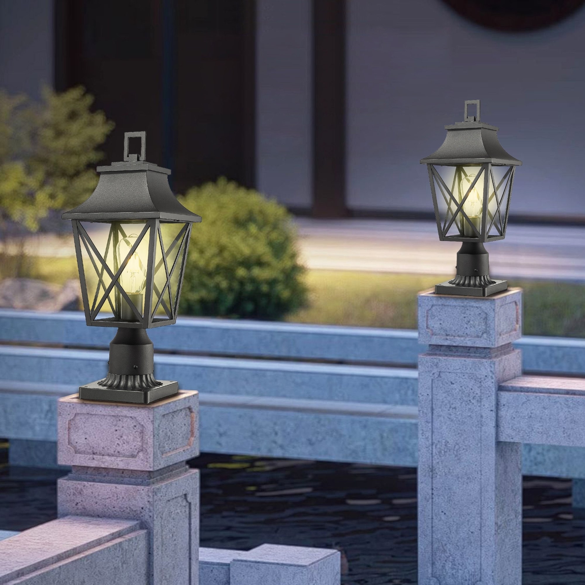 Lamp post mounting base on sale