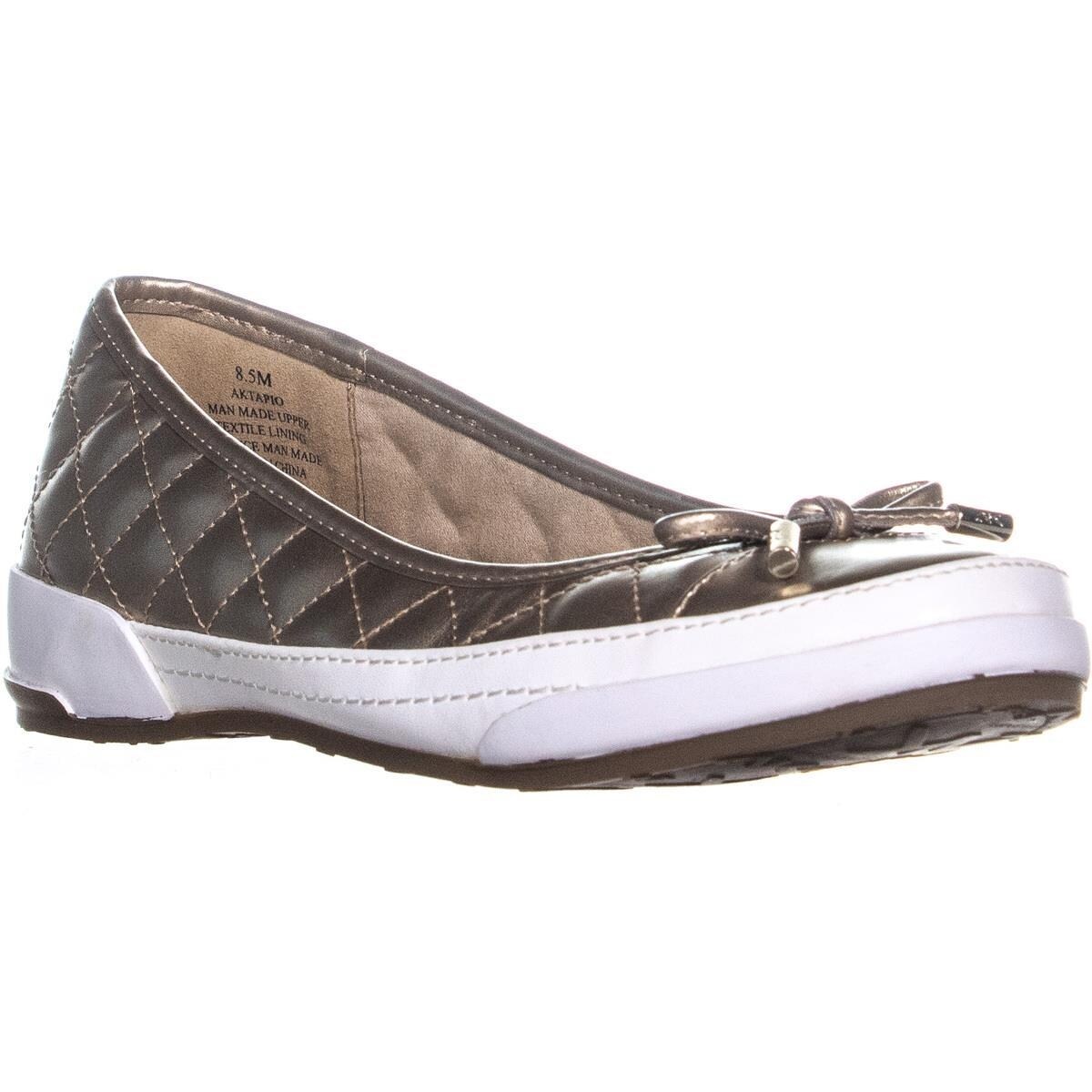 anne klein gold flats