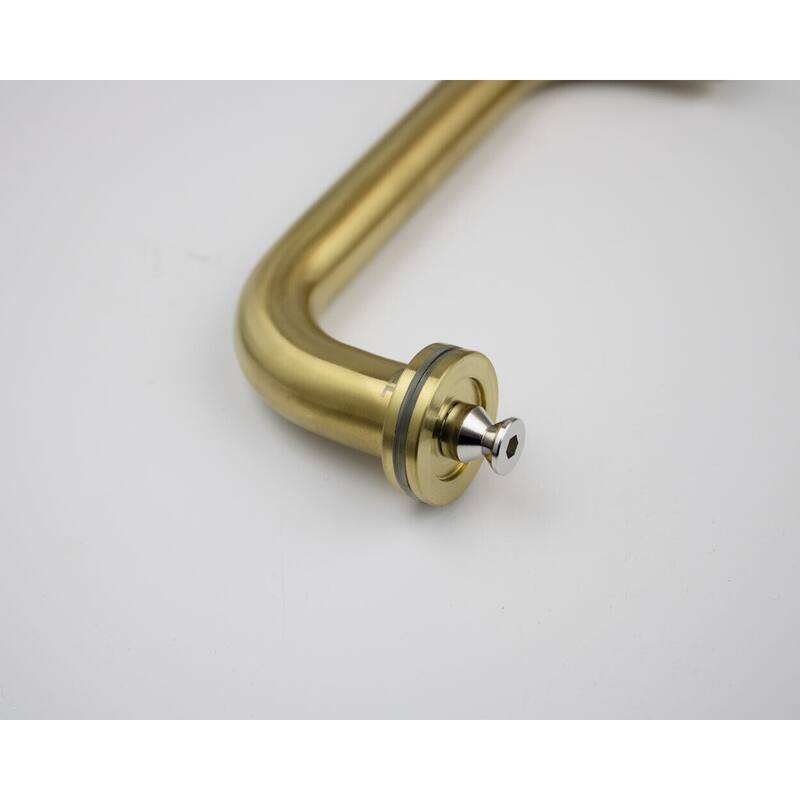 CEL 12" x 12" Tubular Back-to-Back Pull Handle / Towel Bar for shower door