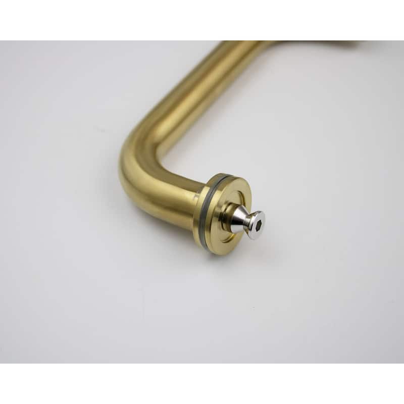 CEL 6"x6" Tubular Stainless Steel Back to Back Shower Door Pull Handle