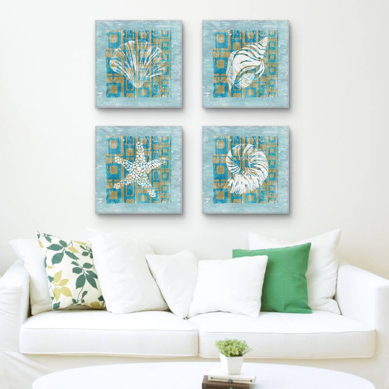 Shell Game 1, 2, 3, 4 by Alicia Soave Canvas Art Prints