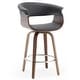 preview thumbnail 82 of 186, 26"/29" Faux Leather Swivel Bar Stools, Wood Counter Stool