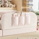 preview thumbnail 102 of 124, Twin/Full/Queen Teddy Fleece Floor Bed with Upholstered Safety Rails and Pocket