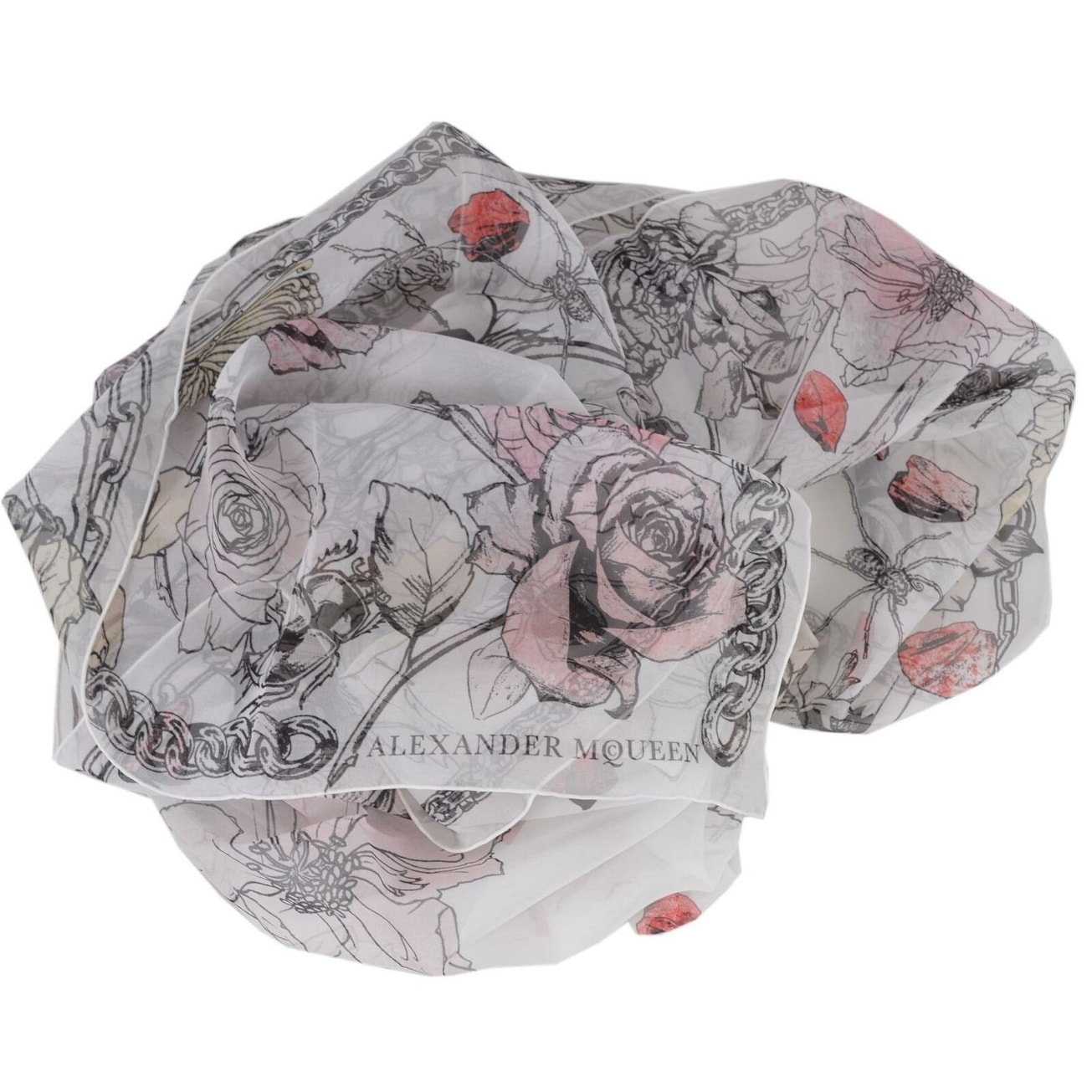 skull chiffon fabric