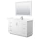 Option White, Nickel Trim, Giotto Quartz Top