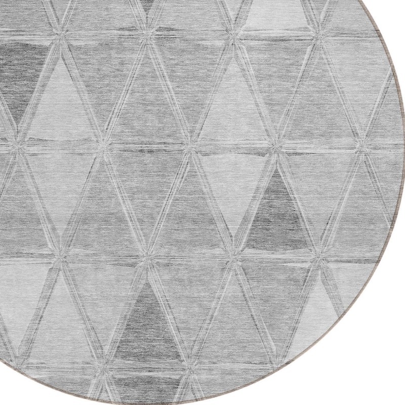 HomeRoots Geometric Transitional Rectangle Outdoor Rug