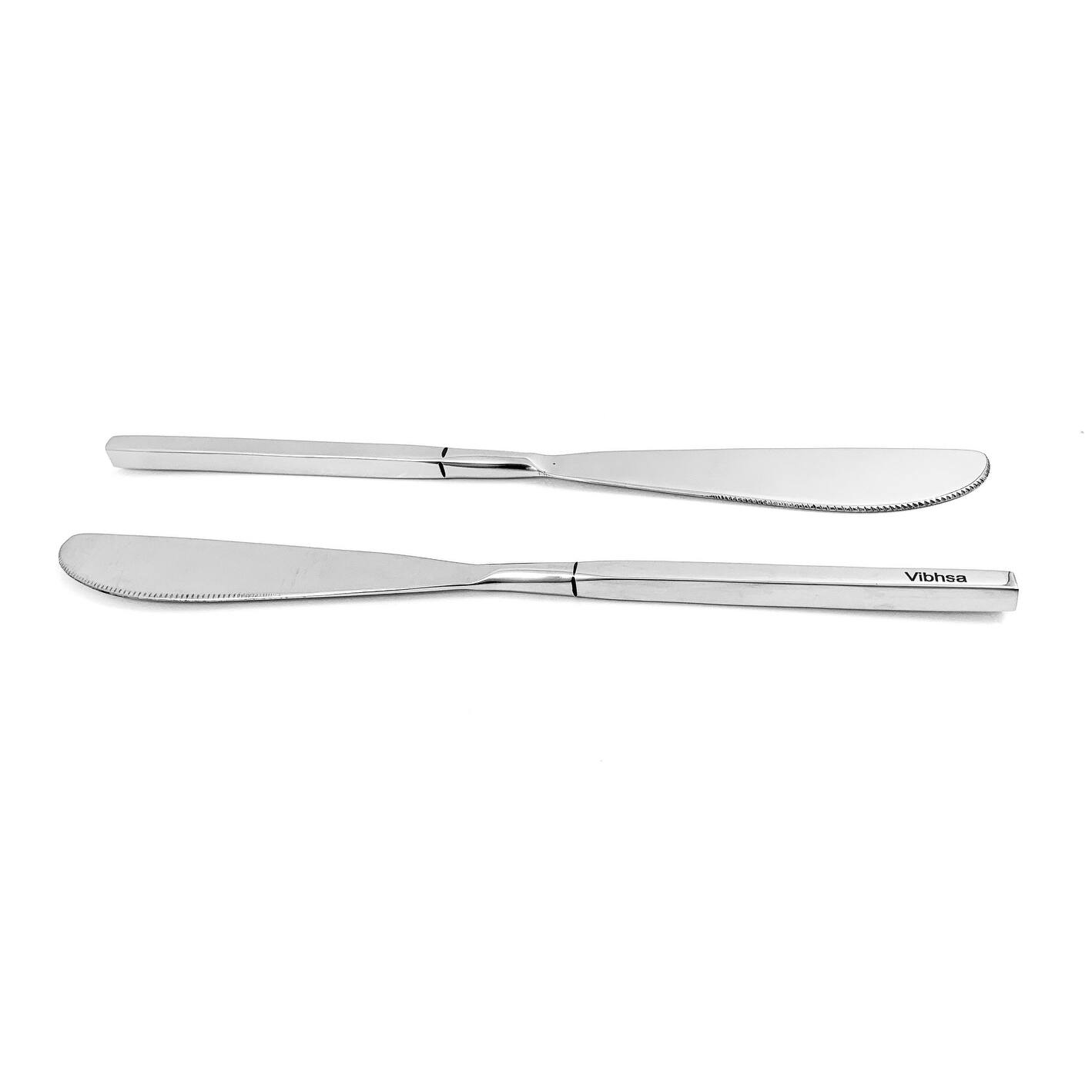 Vibhsa Stainless Steel Dinner Knife Set of 6 On Sale Bed Bath