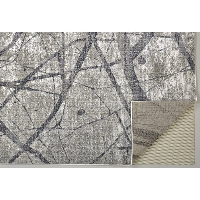 Teze Abstract Stain Resistant Area Rug By HomeRoots - 2' x 3'