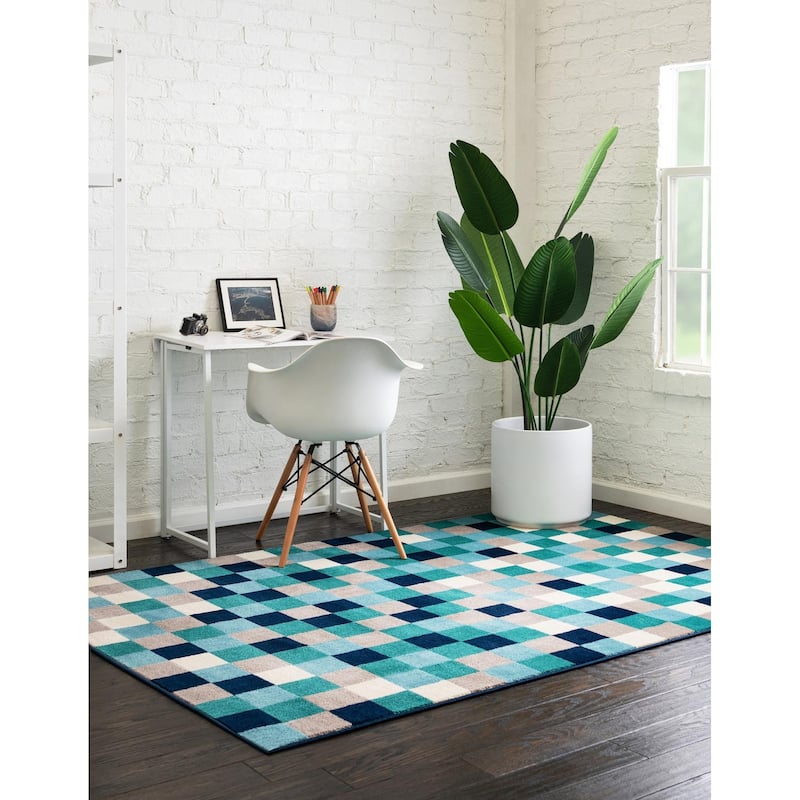 Contemporary Chorisia Collection Area Rug