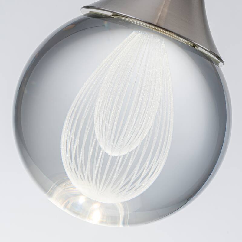 Starsky 1-Light LED 4500K Teardrop Crystal Small Pendant