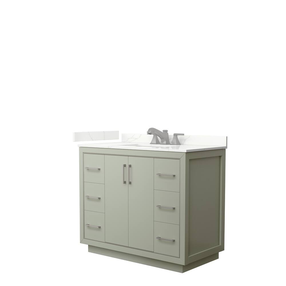 Icon 42-inch Single Vanity, Quartz Top