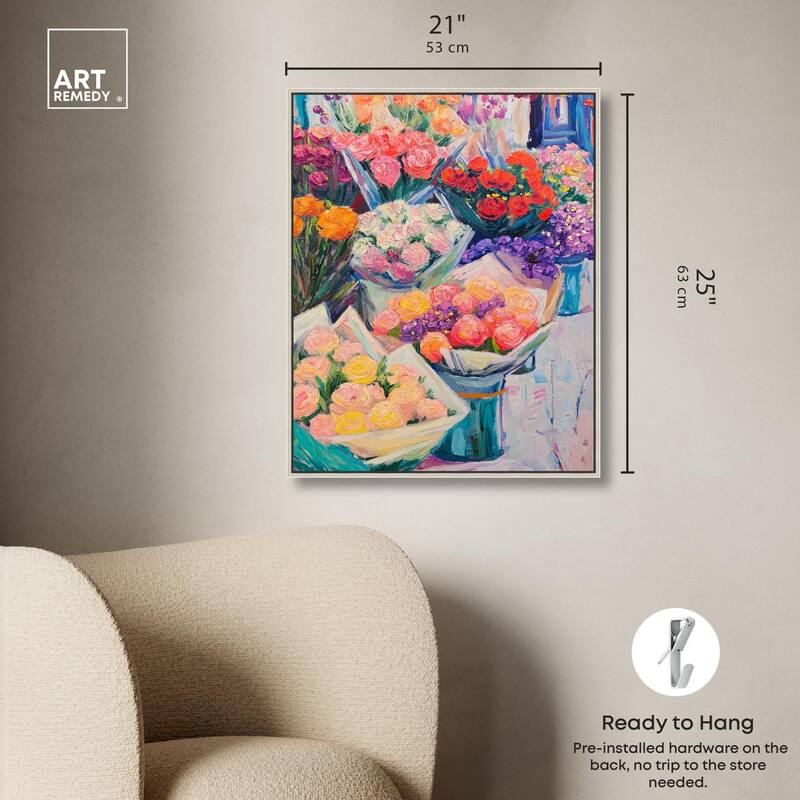 Market Blooms II Canvas by Art Remedy