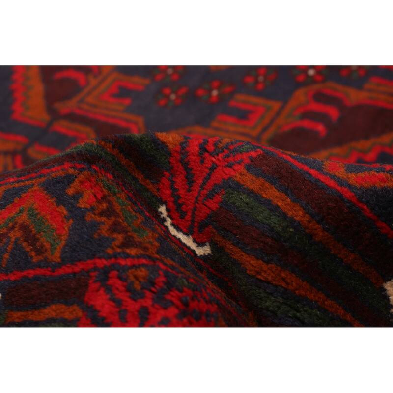 Teimani Red Rug 3'8" x 6'3" - 3'8 x 6'3