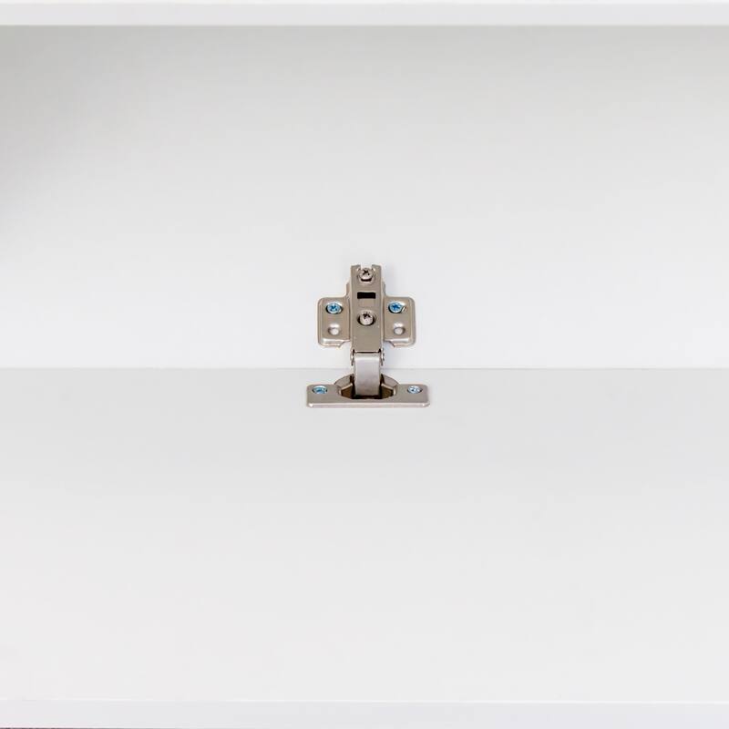 Modern TV Stand, Wall-Mounted TV Stand, Media Console with Pull-Down Doors, for Living Room Bedroom, White