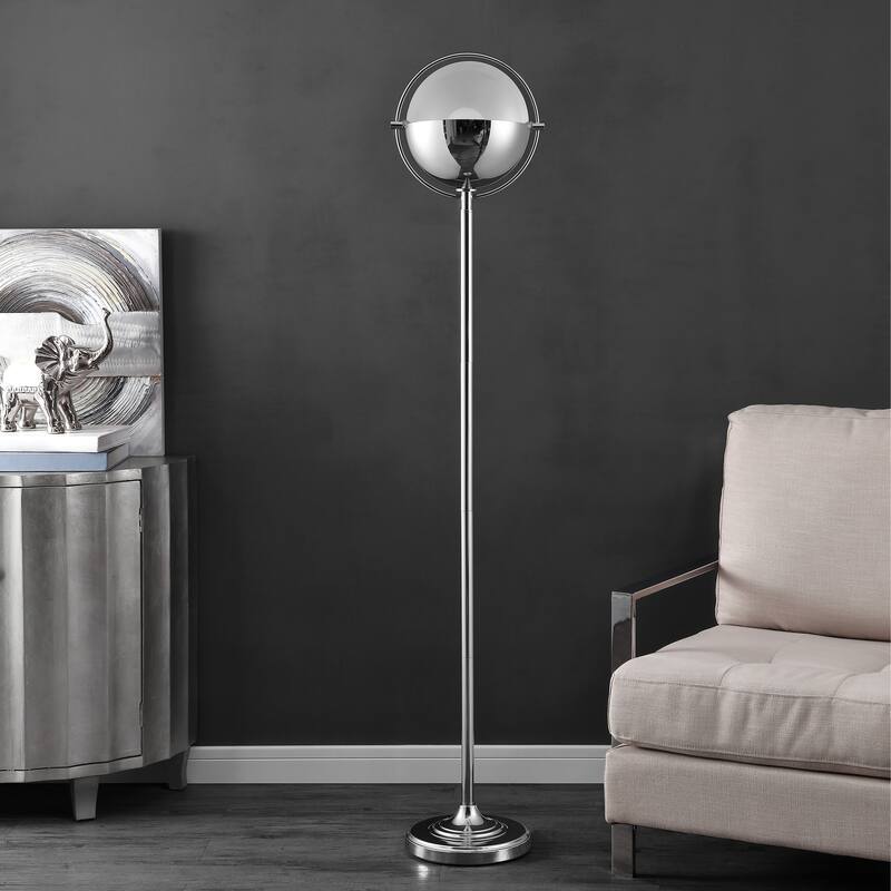 SAFAVIEH Lighting Rensa Orb 63-inch LED Floor Lamp - 12" W x 12" L x 63" H