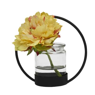 Elements Glass and Metal Holder, 7 Inch