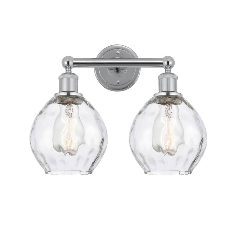Innovations Lighting 616-2W-11-15 Waverly Vanity Waverly 2 Light 15" - Polished Chrome / Clear