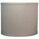 preview thumbnail 18 of 17, Classic Drum Linen Lamp Shade, 8" to 16" Bottom Size 12" - Natural Linen