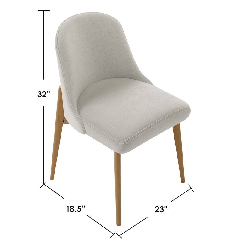 5-Piece Modern Round Dining Table Set with Upholstered Chairs Pedestal Base