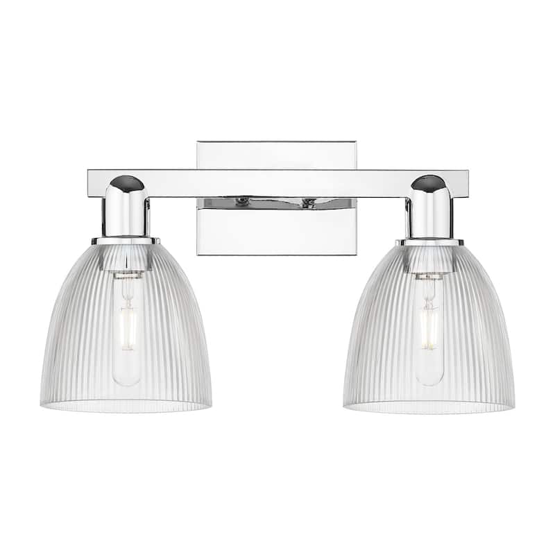 Innovations Lighting 716-2W-11-17 Castile Vanity Castile 2 Light 17" - Polished Chrome / Clear