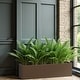 preview thumbnail 18 of 49, Dovelina Modern Metal Rectangular Planter- Elevate Your Space, Indoors & Outdoors 36"x9" - Brown