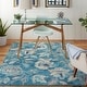 preview thumbnail 38 of 39, Nourison Tranquil French Country Floral Modern Area Rug 4' x 6' - Turquoise - Rectangle
