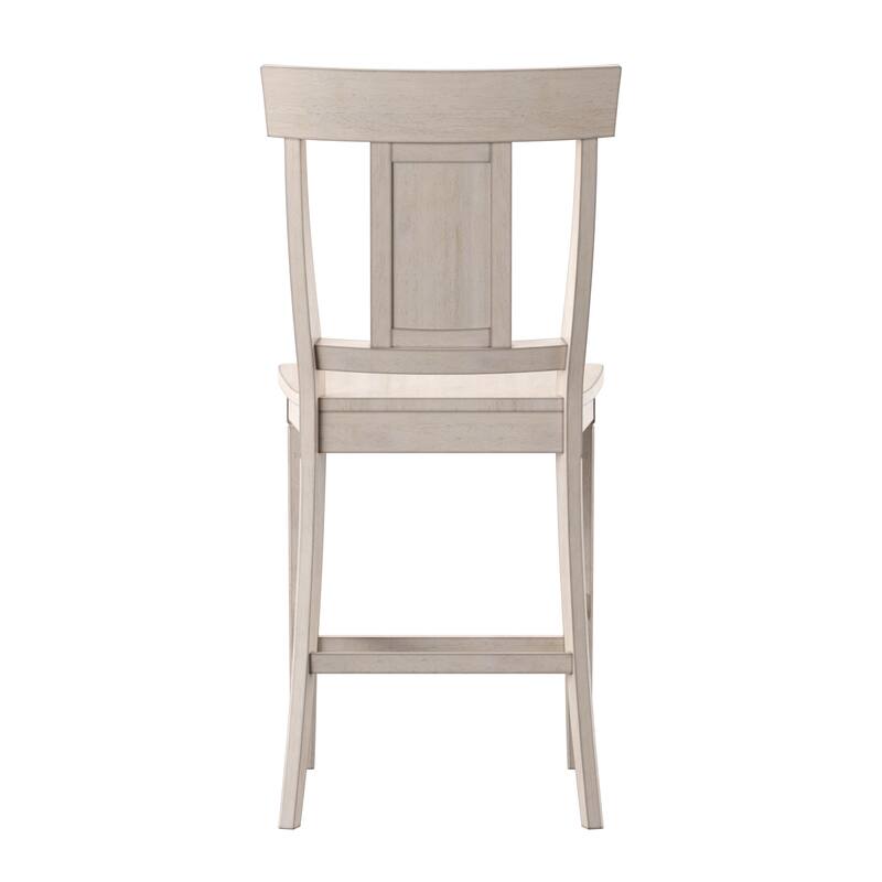 Eleanor Panel Back Wood Counter Chair (Set of 2) by iNSPIRE Q Classic
