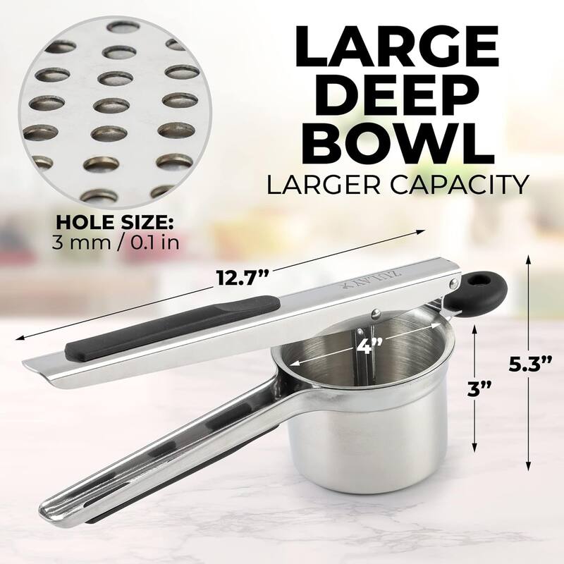 Zulay Kitchen Stainless Steel Potato Ricer 13.5 oz Bed Bath & Beyond