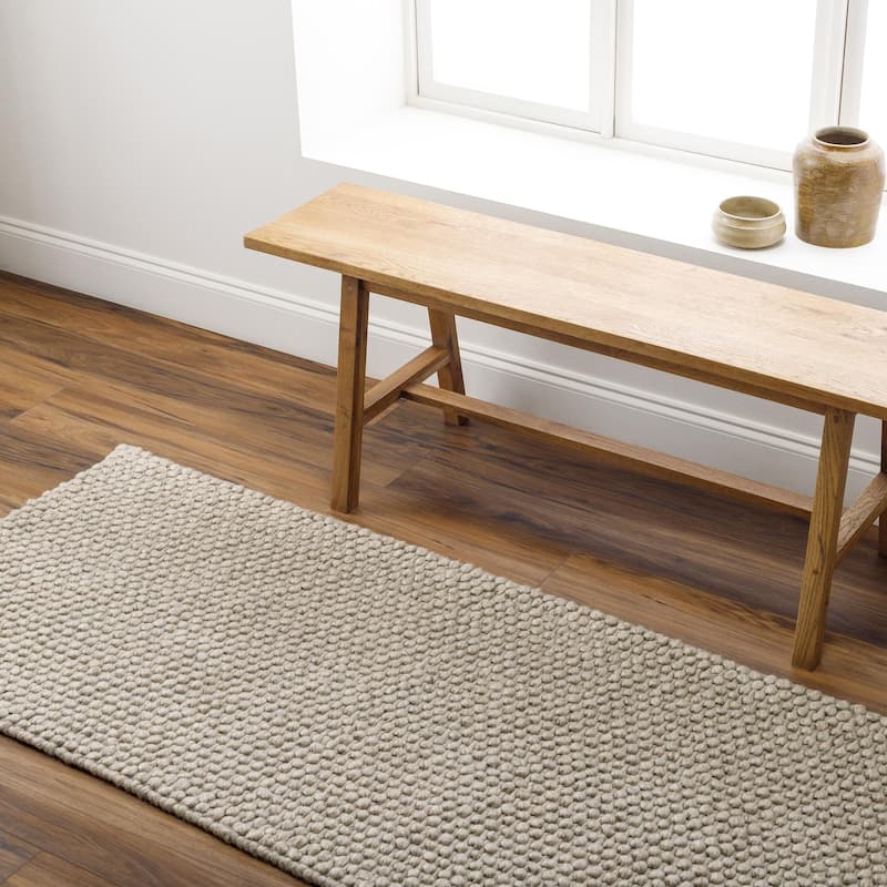 Livabliss Lucerne Modern Area Rug - Warm Grey - 2'6" x 8'