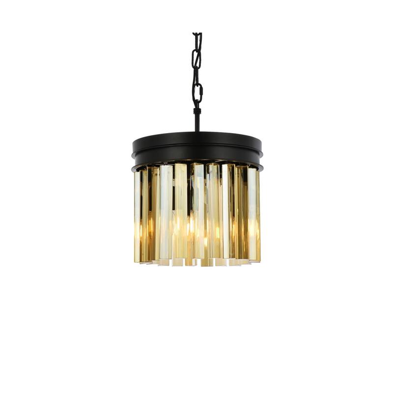 Royce Edge 3-Light Matte Black Pendant