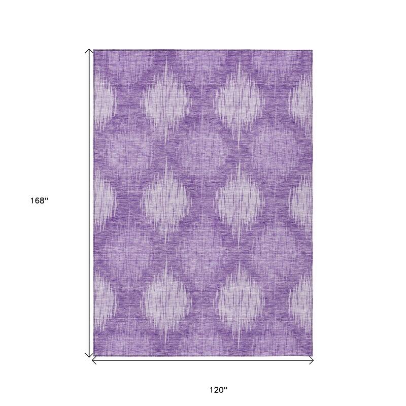 HomeRoots Ikat Transitional Rectangle Outdoor Rug