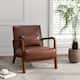 Option COFFEE/PU/BROWN WOOD LOW SIDE FRAME