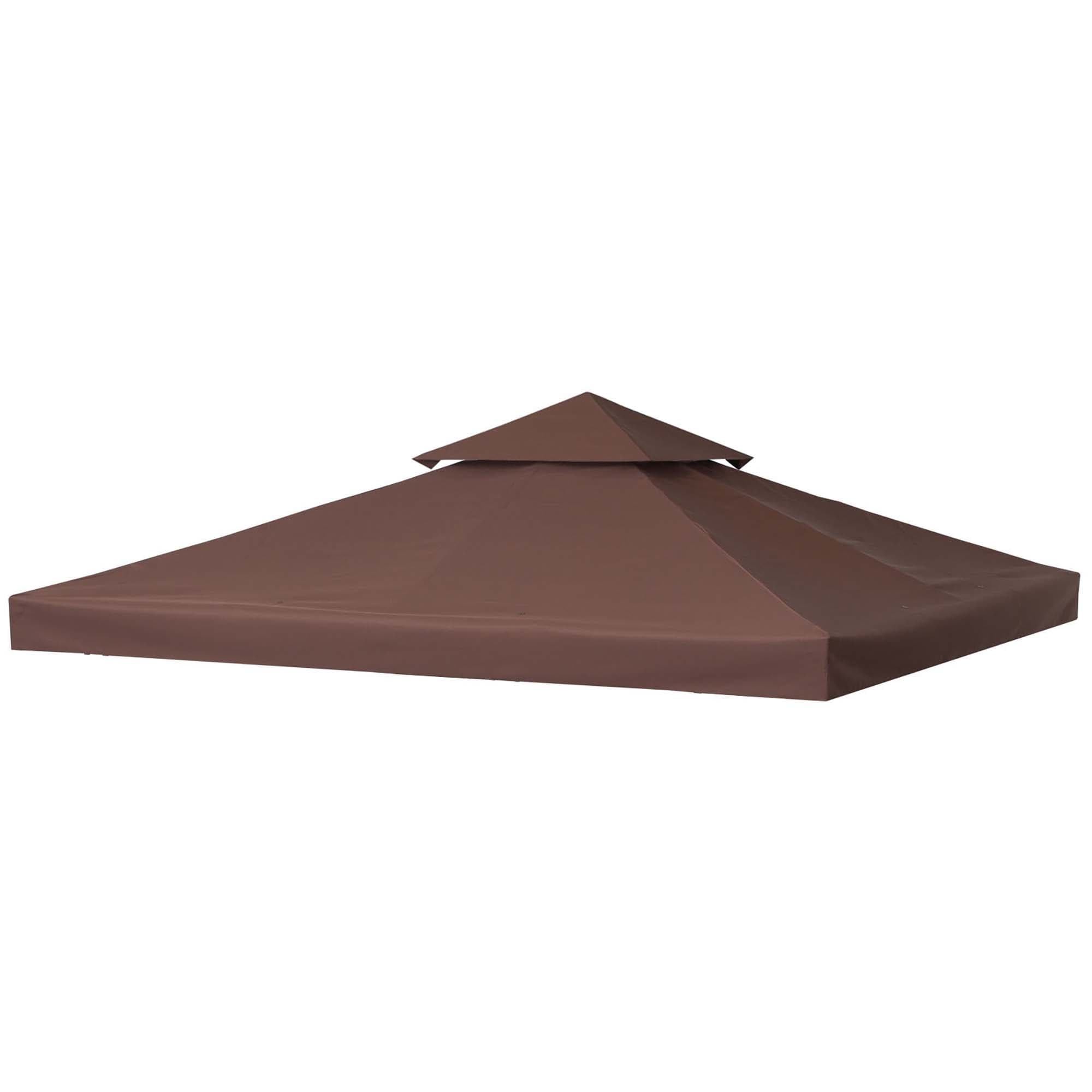 9.8' x 9.8' Replacement Gazebo Canopy, 2-Tier UV Cover for 9.84' x 9.84' Outdoor Gazebo Models