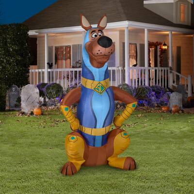 Gemmy Airblown Super Scoob from SCOOB Movie, 5 ft Tall, Brown