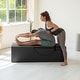 preview thumbnail 9 of 39, Avana Kami Convertible Chaise / Yoga & Massage - 2-In-1 Ottoman with Concealed Fold Out Yoga Lounge Chair, Microvelvet