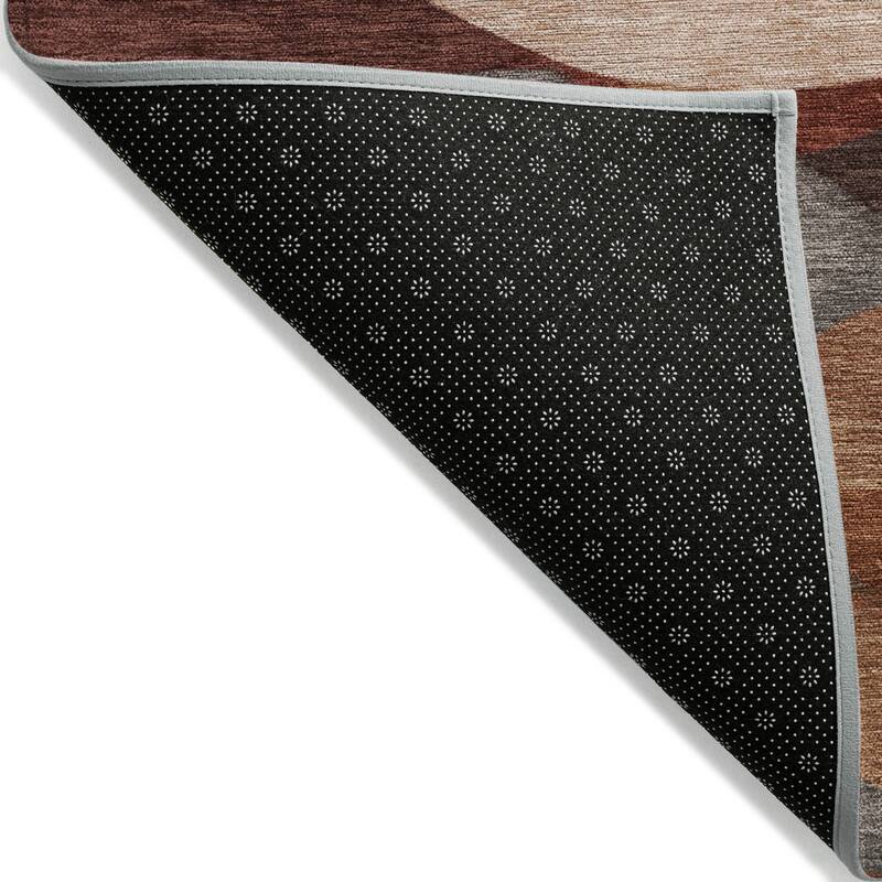 Machine Washable Indoor/Outdoor Contemoorary Deco Chantille Rug