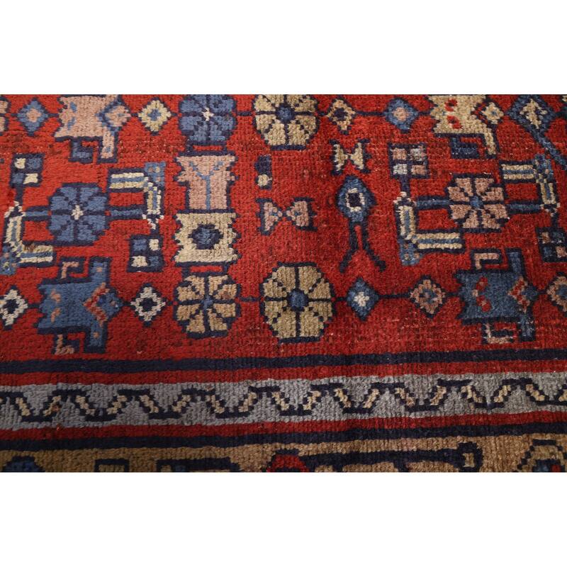 ECARPETGALLERY Hand-knotted Andelz Red Wool Rug - 2'11 x 10'2