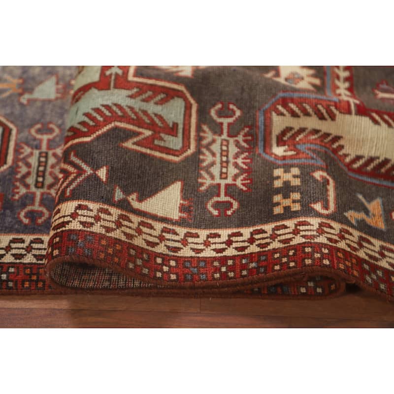 Tribal Ardebil Persian Vintage Runner Rug Handmade Wool Carpet - 2'5" x 9'6"