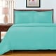 preview thumbnail 1 of 4, Superior Egyptian Cotton 600 Thread Count Stripe Duvet Cover Set Teal - Queen