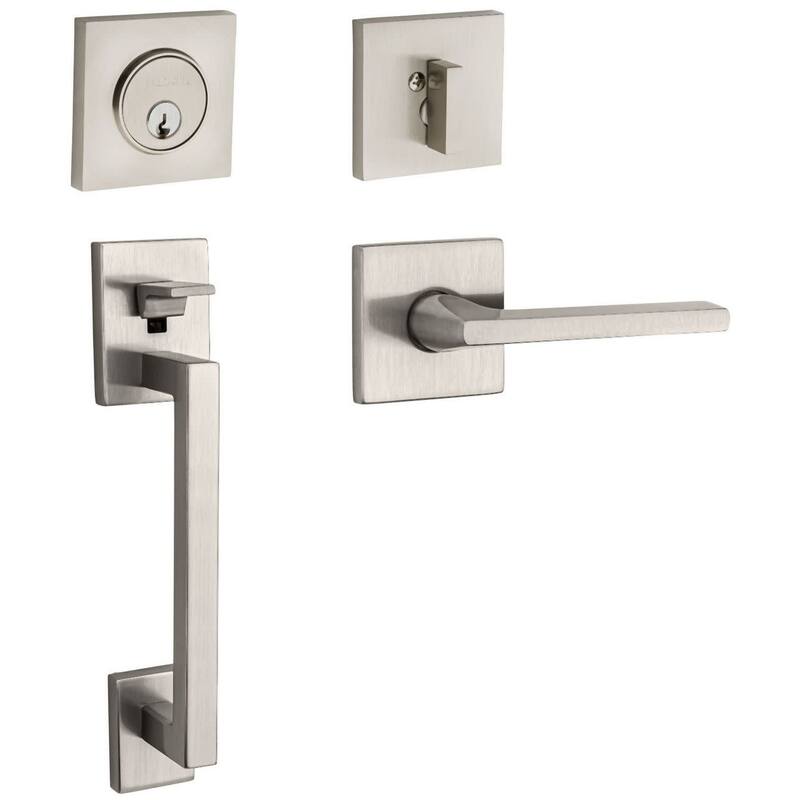 Baldwin Minneapolis Right Handed Single Cylinder Keyed Entry Sectional - Lifetime Satin Nickel