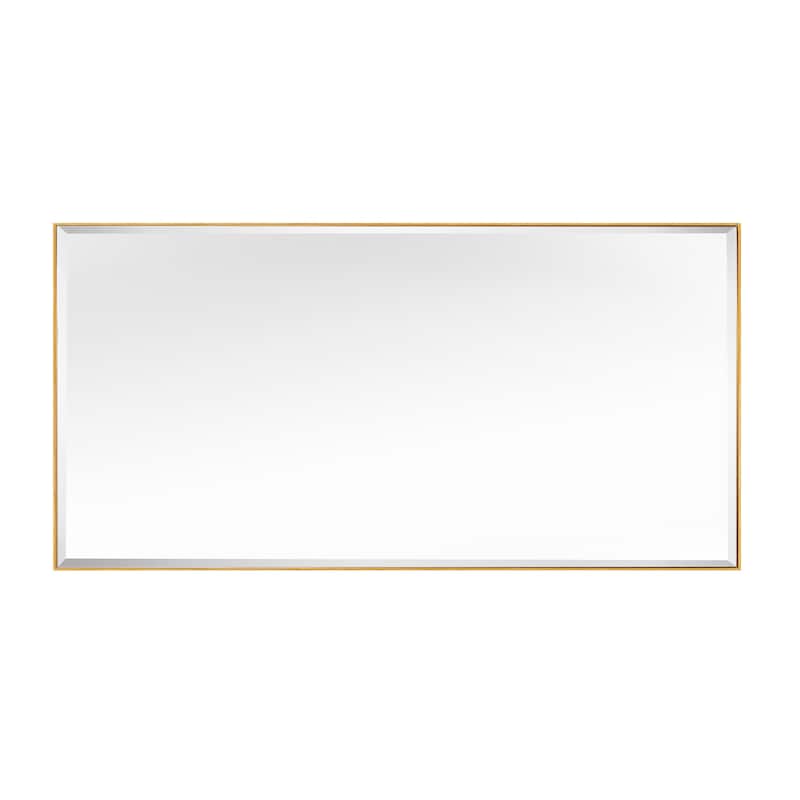 Rectangle Metal Framed Beveled Edge Bathroom Vanity Mirror