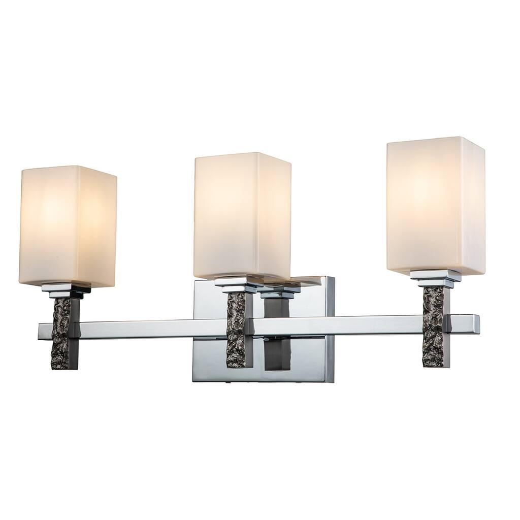 Jack 3 Light Bath Bar in Polished Chrome - 23.5 x 4.75 x 10.5