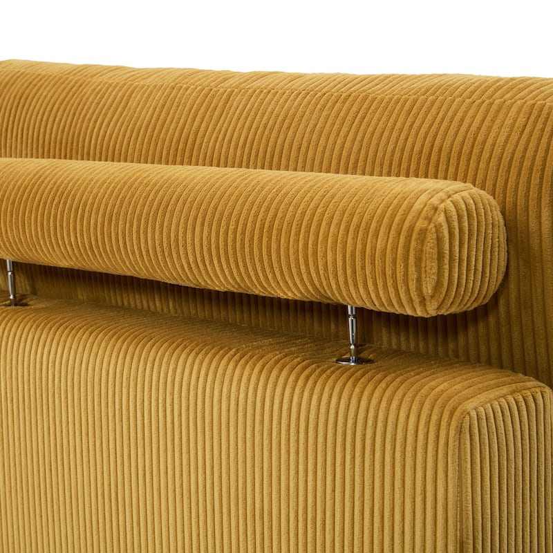 Modern Corduroy Modular Sectional Sofa Chaise Couch Bed