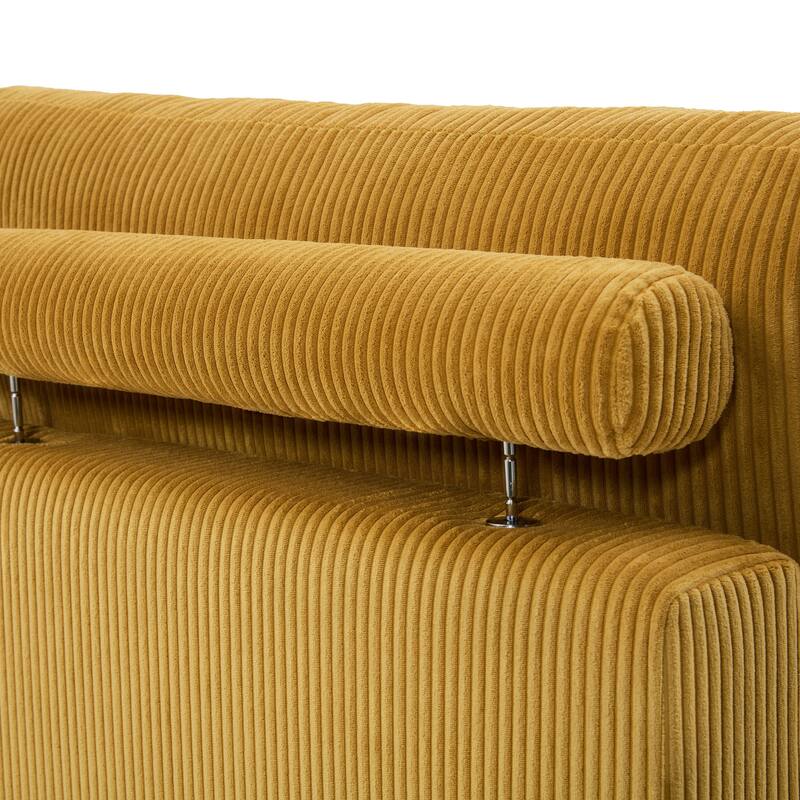 Navaeh Corduroy Modular Sectional Sofa Large Couch Sleeper Chaise