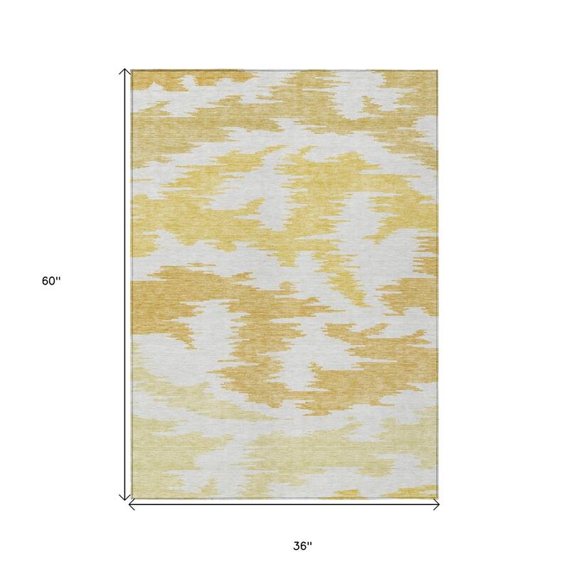 HomeRoots Abstract Transitional Rectangle Outdoor Rug