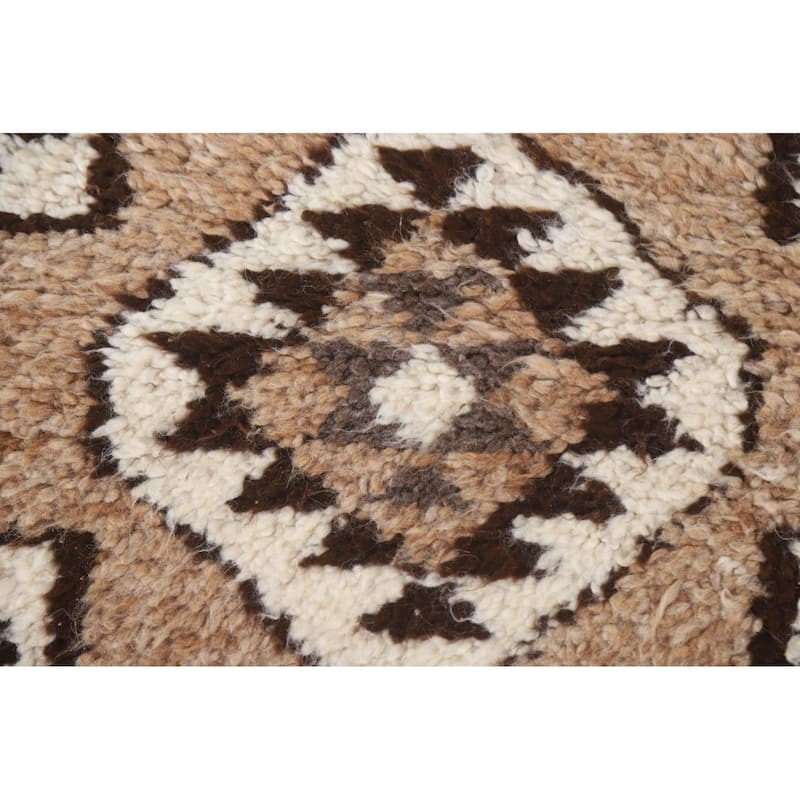 Plush Anatolian Natural Dye Runner Rug Hand-knotted Wool Carpet - 2'11"x 10'11"