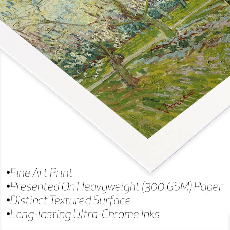 The White Orchard Fine Art Paper Print by Vincent van Gogh - Multi