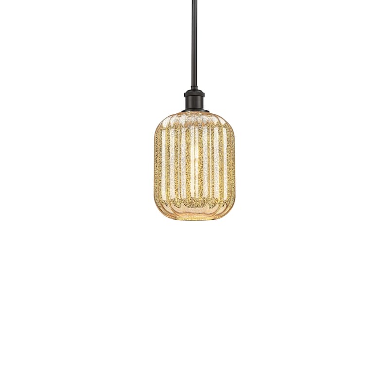 Innovations Lighting 516-1S-12-7 Preston Pendant Preston 7" Wide Mini - Oil Rubbed Bronze / Mercury
