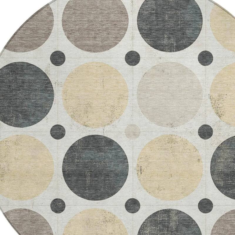 HomeRoots Geometric Transitional Rectangle Outdoor Rug